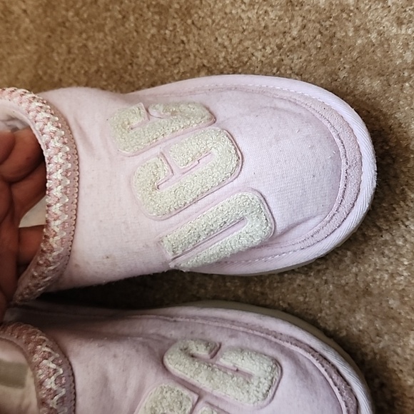 UGG Tasman Fur Jersey Cozy Slippers Pink Mist - Picture 3 of 16